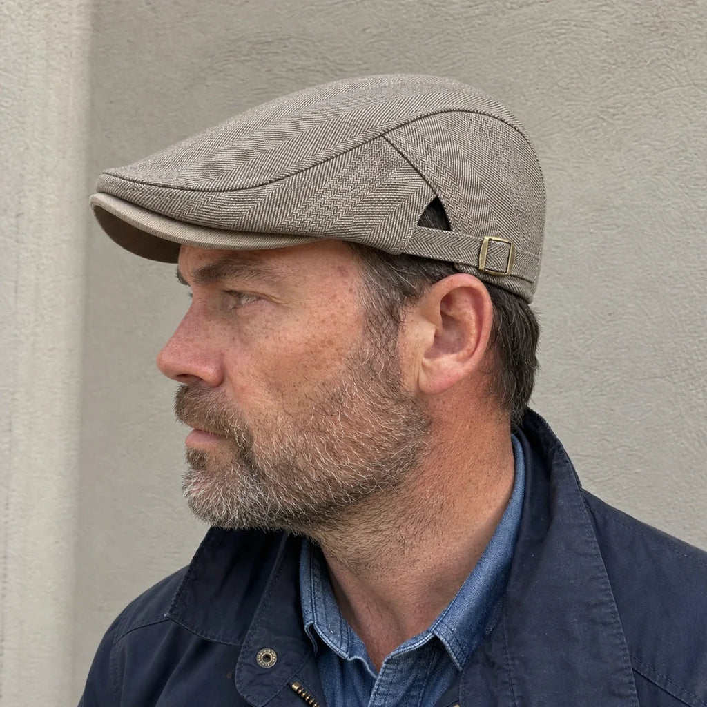 Marlow - Men's Ultra Comfortable Herringbone Cap