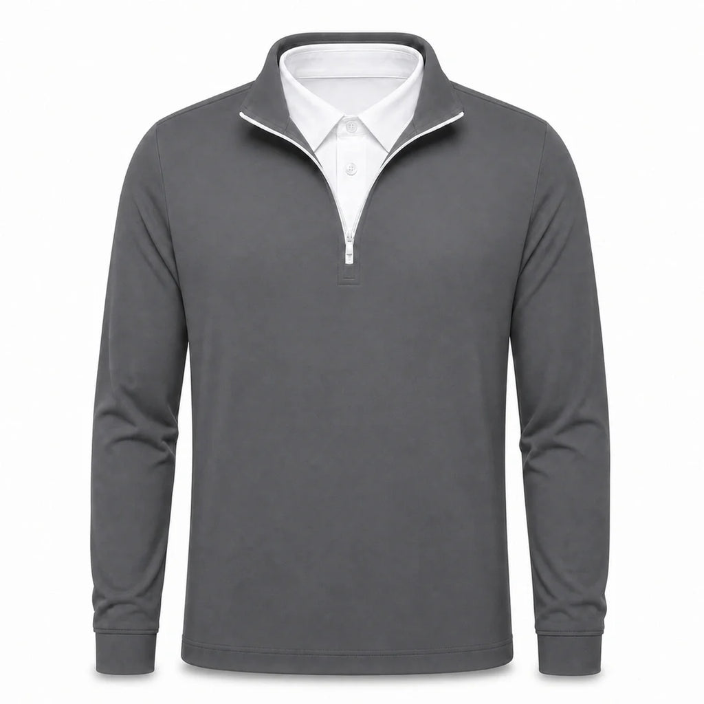 Leon - Men’s Ultra Comfortable 2-in-1 Quarter-Zip
