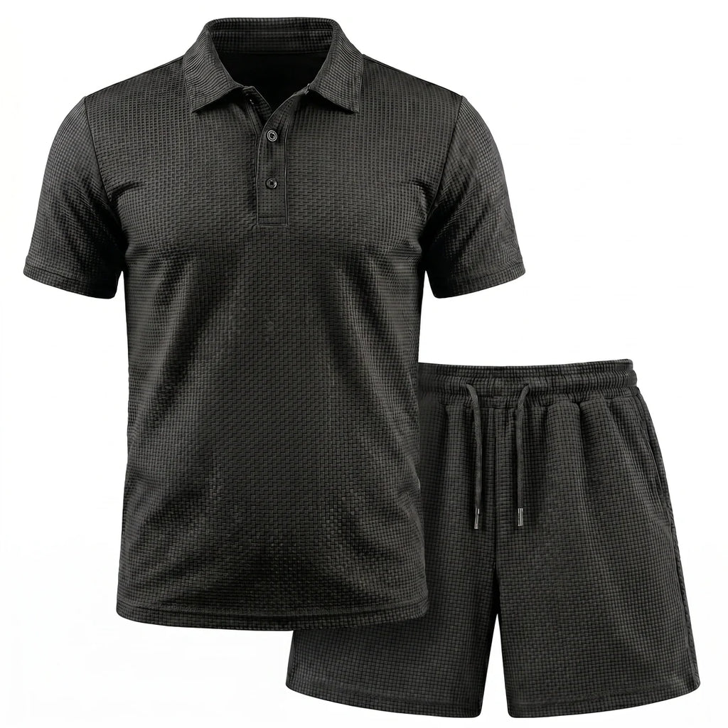 Capri Set – Men’s Ultra Comfortable Shorts and Polo Shirt