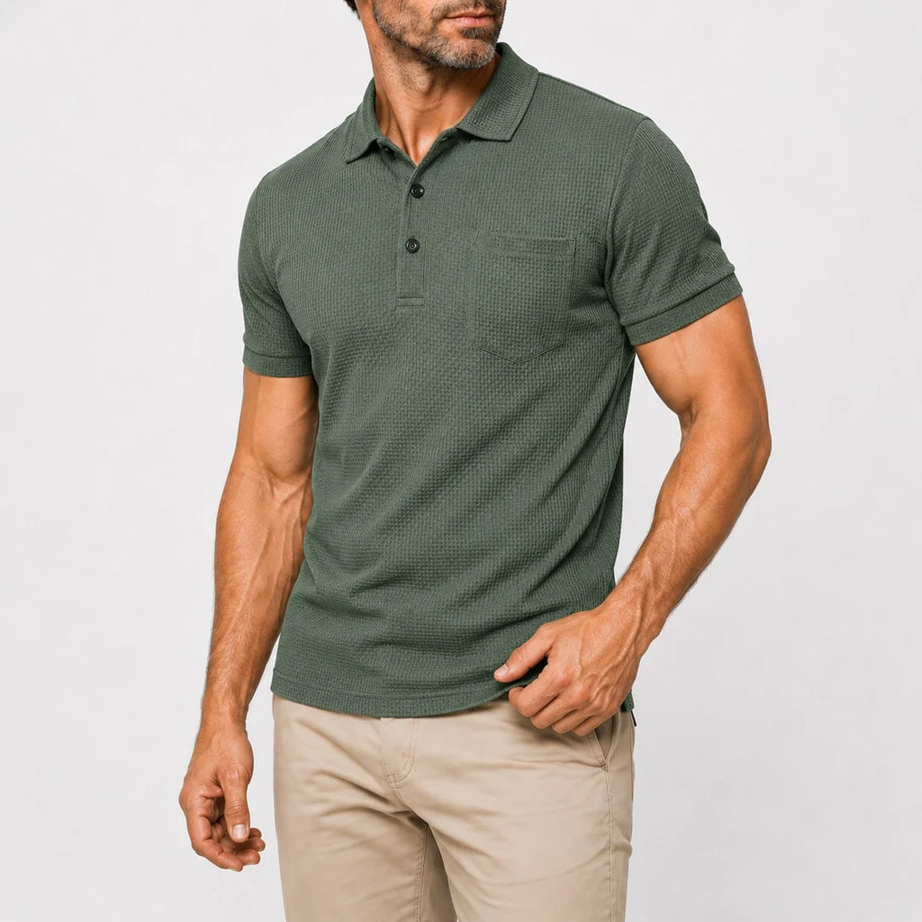 Capri - Men's Ultra Comfortable Pocket Polo Shirt