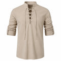 Caspian Men’s Relaxed-Fit Lace-Up Shirt